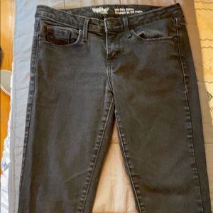 Black denim jeans